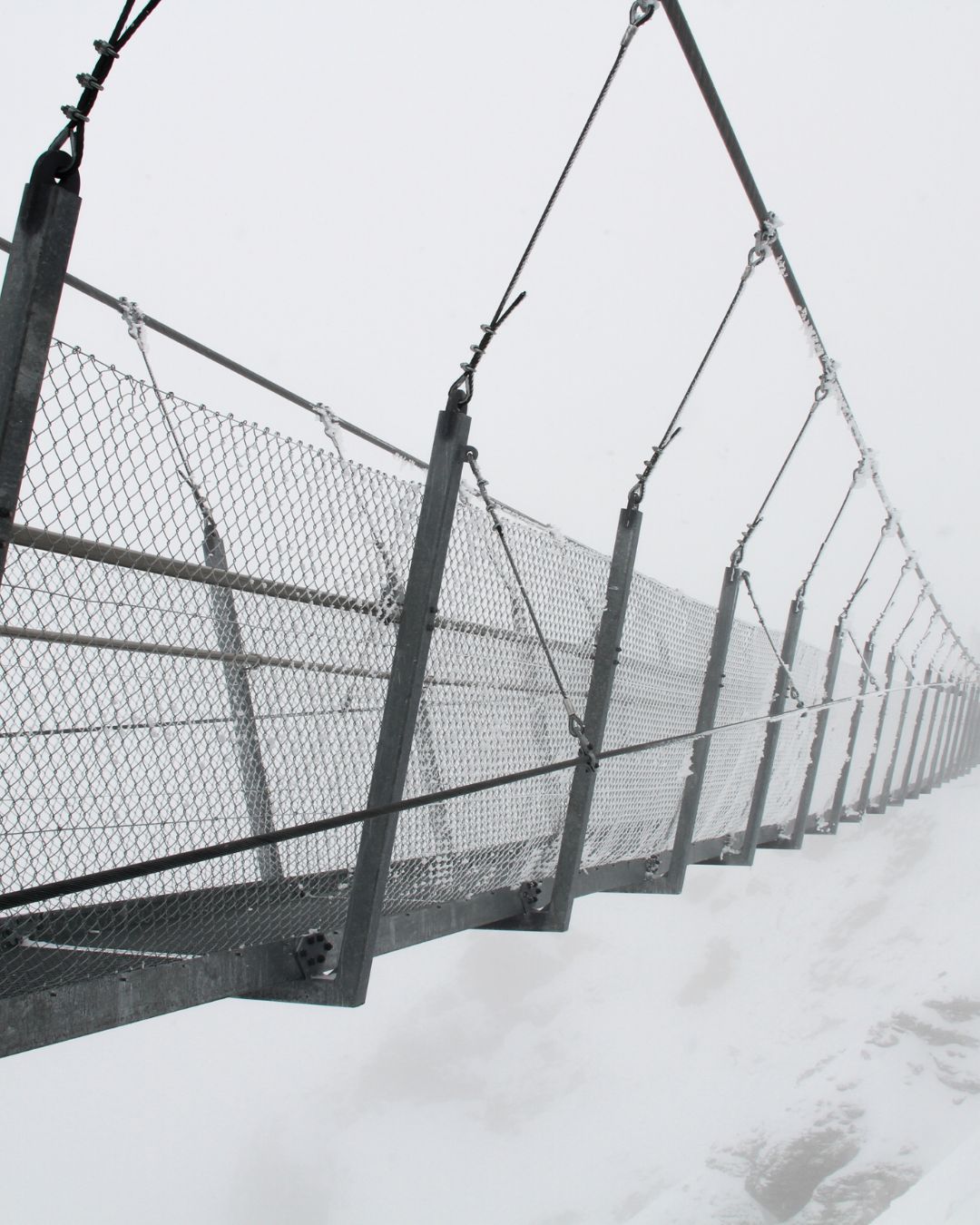 Crossing Titlis Cliff Switzerland