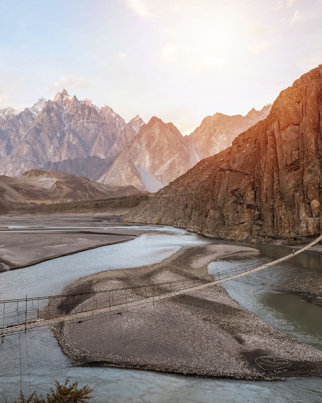 Hussaini Hanging Bridge pakistan