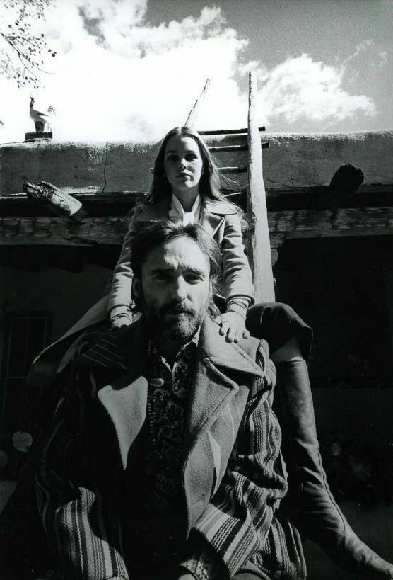 Dennis Hopper and Michelle Phillips