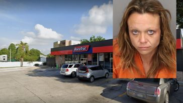 woman threatens gas station vegetable peeler